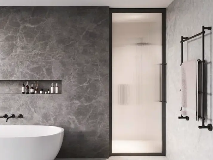 AC York XTRA Glass Sliding Sliding and Fixed Panel Barn Door-1.webp