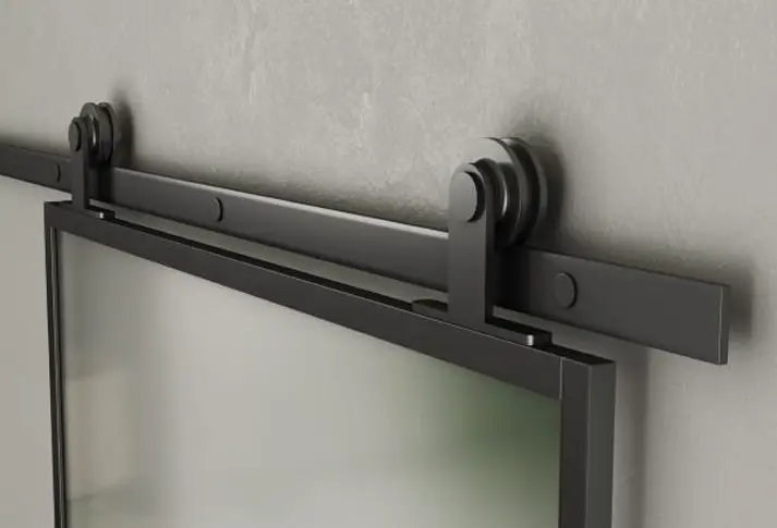 Axio Series Framed Glass Barn Door-1.webp
