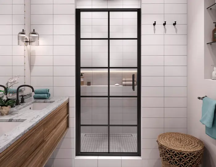 Axio Gridient Pivot Shower Door