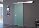 AC York Glass Single Sliding Barn Door