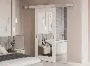 AC York with Meridian 1-Panel with Mirror Barn Door