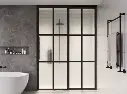 AC York XTRA Glass Sliding Sliding and Fixed Panel Barn Door