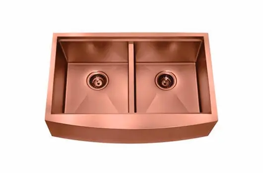 Apron Double Bowl Kitchen Sink - ACS3021A2QTRG