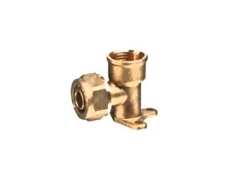 PEX-AL-PEX Compression Fittings - Wallplate Elbow Female