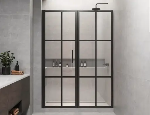 AXIO XTRA GRIDIENT Pivot Door and Panel Shower Door