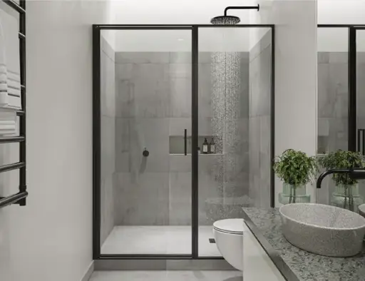 Axio Pivot Door and Panel Shower Door