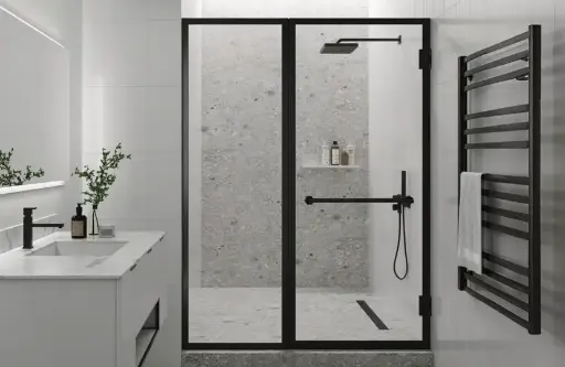 Urbo Custom Hinged Shower Door 