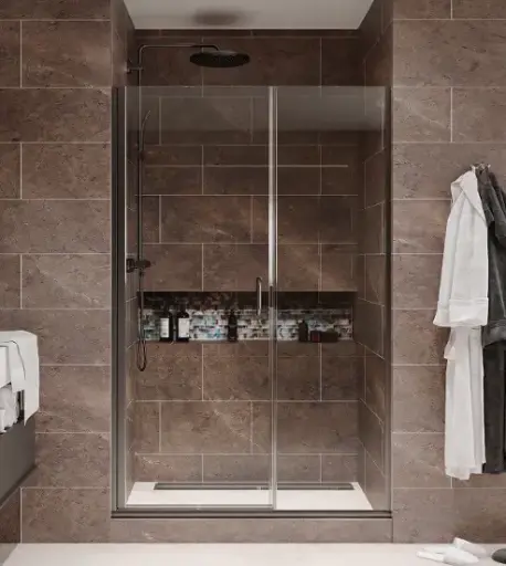 Slimline Hinged Door and Panel Shower Door