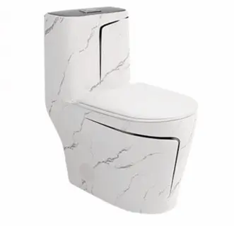 Marble Design Toilet -OVS-2117Z-WB-CW