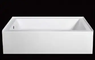 Alcove Deep Soaking Bathtub with Left Drain in High Gloss White - 60 in. x 32 in.