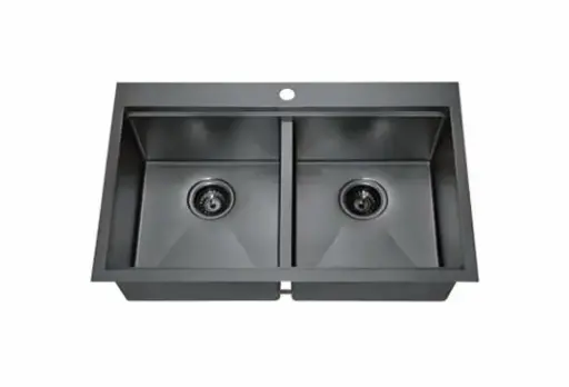 Topmount Double Bowl Kitchen Sink - ACS3021A2TB